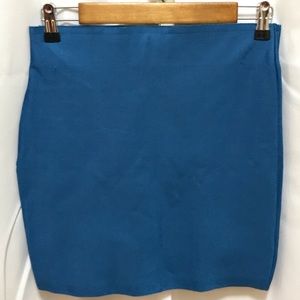 Blue mini skirt